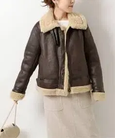 [ YURIE A. x Spick & Span ] 에비에이터 블루종