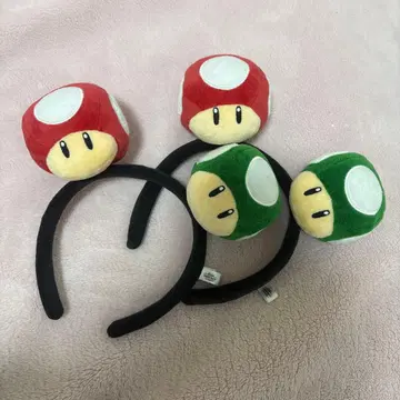 마리오 버섯 머리띠 2개 세트