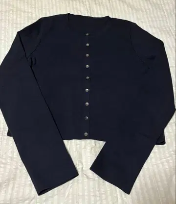 폭시 그레이스 울 에브리데이 가디건 컨디션 최상 40 다크 네이비