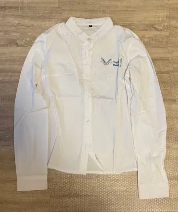 쿠웨이트 자수 화이트 긴팔 셔츠,