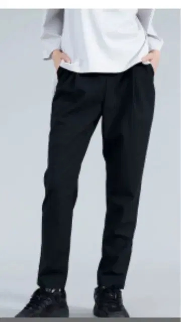 야마다야 YORT [방주름 스트레치] 썸머울 턱 테이퍼드 팬츠