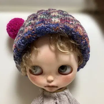 브라이스용 컬러풀 니트 모자