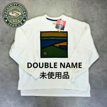 cr164 미사용품 DOUBLE NAME 긴팔 T셔츠 트레이닝복 맨투맨