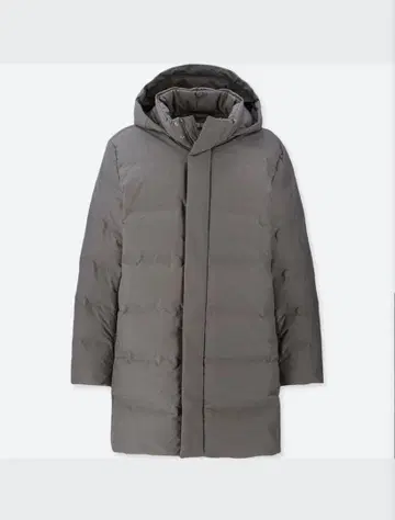 유니클로 심리스 다운 코트 사이즈 L 그린