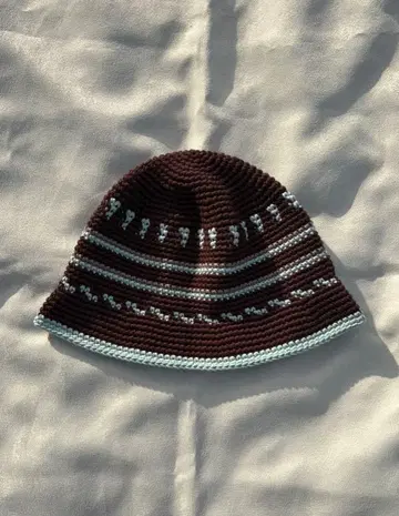 크로셰 모자 니트 모자 크로셰 모자 코튼 100%