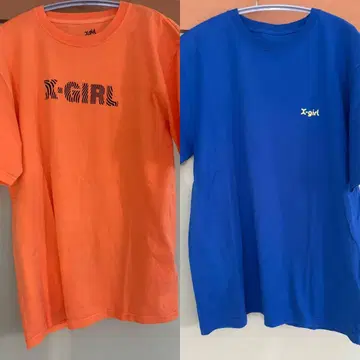 X-girl 티셔츠 2개 세트