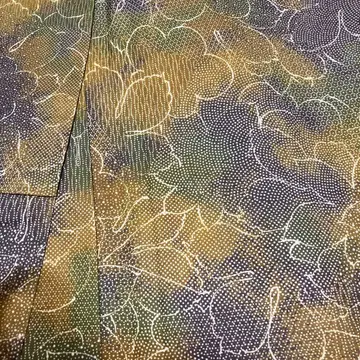 가을 컬러 꽃무늬 그라데이션 코몬 기모노