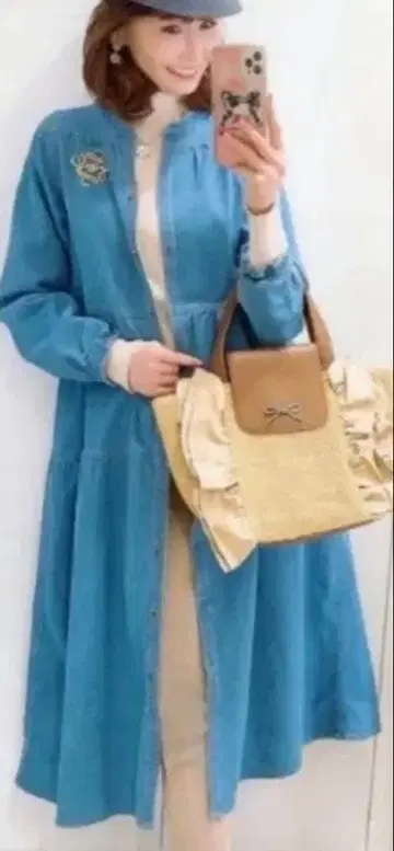 &LOVE 앤드러브 데님 원피스 L