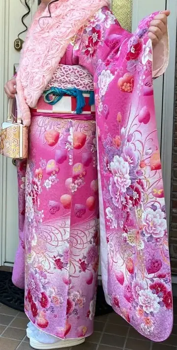 후리소데 풀세트 (1회 착용 / 클리닝 완료)