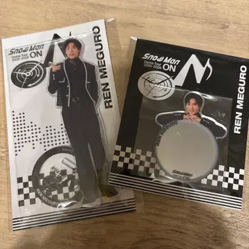 snowman 메구로 렌 거울 스티커, 아크릴 스탠드 세트 ON