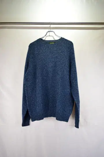 구제 의류 울 플레인 니트 스웨터 마다가스카르 제조 빈티지 무지