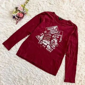 [ MICHEL KLEIN homme ] 긴팔T셔츠 롱T 이토킨 퍼플