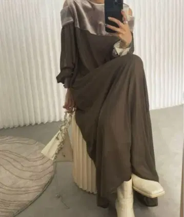 Ameri TOP COVER SHEER DRESS 원피스 벨로아 S