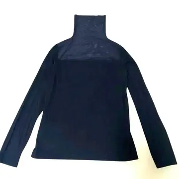 yoshie inabaL'EQUIPE 블랙 시어 하이넥 이소재 상의