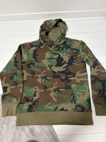 Jordan 카모플라쥬 후드 부착 맨투맨 셋업 키즈 XL