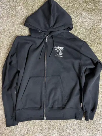 BEN DAVIS 블랙 후드티 M