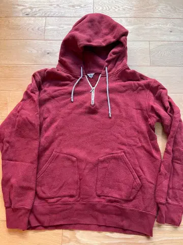 필 멜란지 지퍼 후드티