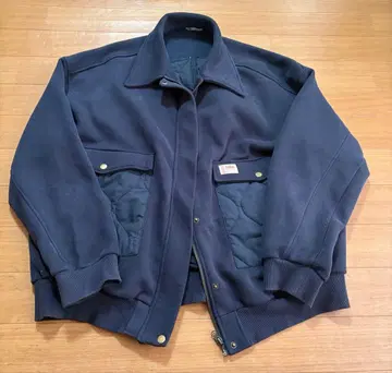 JaVa 네이비 퀼팅 포켓 자켓