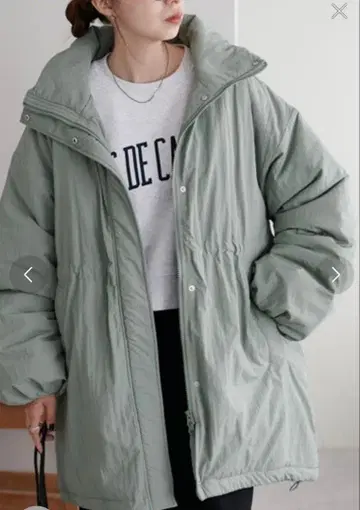 DISCOAT 충전솜 미니 코트