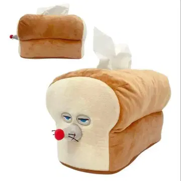 빵 도둑 봉제 인형 식빵 티슈 커버 티슈 케이스