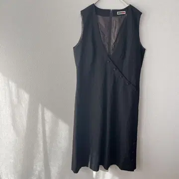 SAT NAM [ 40 ] 다크 브라운 오버롤 스커트 캐주얼 레이어드