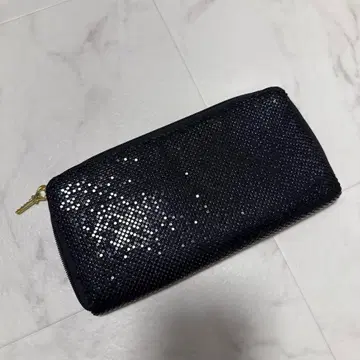 새상품 블랙 키라키라 장지갑 여권 케이스 통장 케이스 카드 케이스