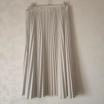 SIWALY 에코 가죽 플리츠 스커트