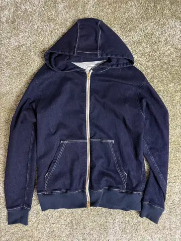 쿠라시키 청바지 네이비 후드티 셋업