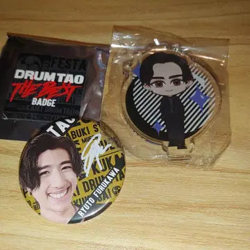 DRUM TAO 캔뱃지 아크릴 스탠드 세트