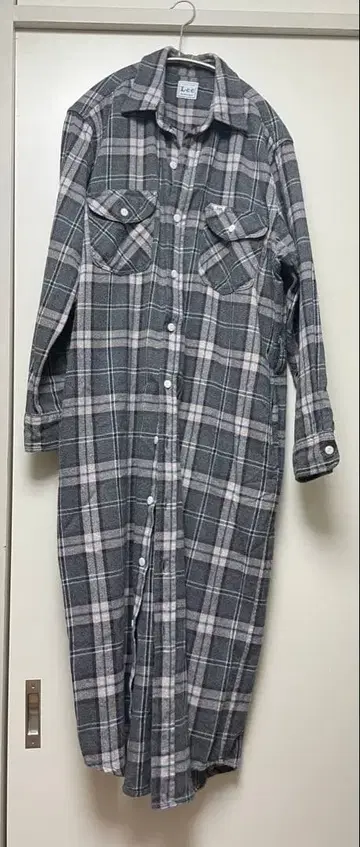 Lee 플란넬 셔츠 셔츠 원피스