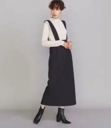 BEAUTY&YOUTH 서스펜더 점퍼 스커트