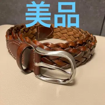 BARNEYS NEW YORK 가죽 메쉬 벨트