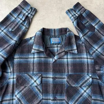 70s PENDLETON 펜들턴 보드 셔츠 체크 빈티지 L