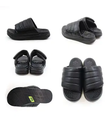 YONAMINE 블랙 정돈 룸슈즈 PU M 사이즈