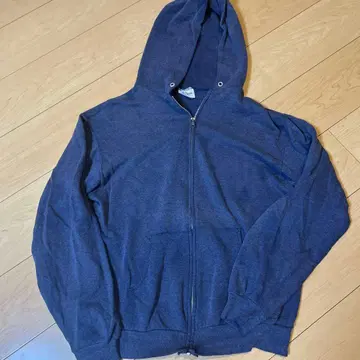 80s USA 헤인즈 지퍼 후드티 페이드