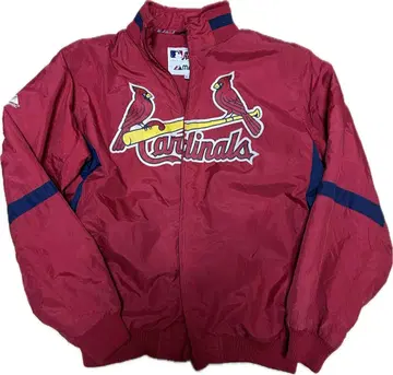 Majestic Cardinals 카디널스 바시티 자켓 빨간색