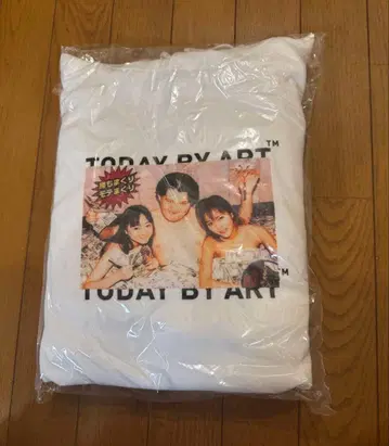 XL size TODAY BY ART 승리 가득 인기 가득 화이트 후드티