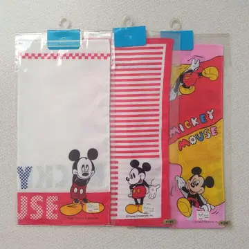 미키마우스 손수건 헤이세이 쇼와 레트로 반다나 디즈니 3개