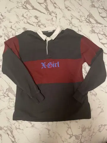 X-Girl 자수 로고 라거 트레이닝복