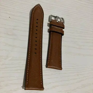 시계 교체용 벨트 22mm 천연 가죽 브라운