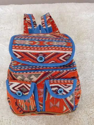 낫카슈 민족 패턴(킬림 패턴) 디자인 백팩 터키산