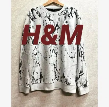 H&M 얇은 소재 자카드 니트 맨투맨 L