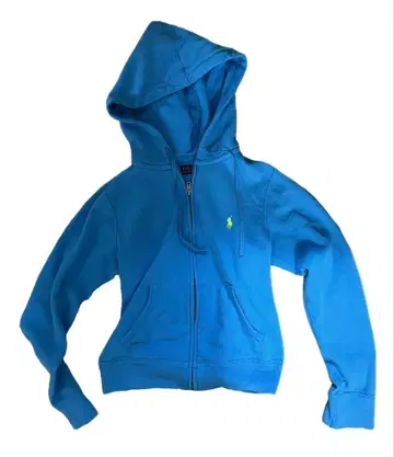 랄프 로렌 스카이블루 지퍼 후드티