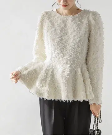 AMELY 프린지 페플럼 상의