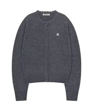 COYSEIO FLOWER BUTTON CARDIGAN GREY