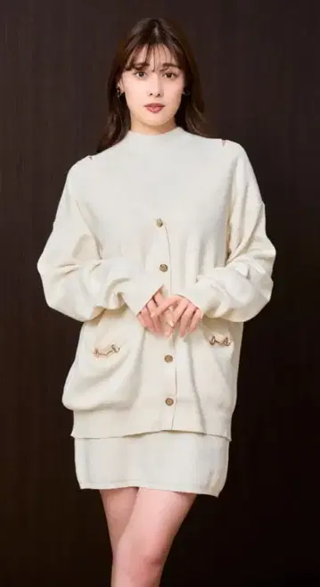 herlipto clemence knit dress set S