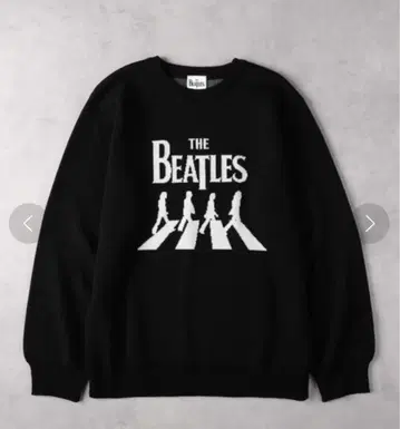 THE BEATLES 크루넥 맨투맨 블랙