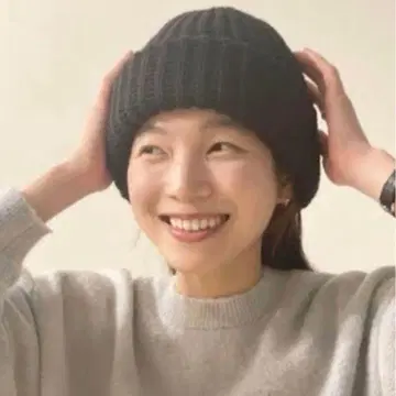 COMESANDGOES 니트 모자 everyone 블랙