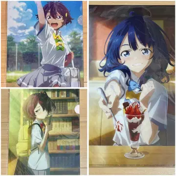 패밀리마트 한정판 오버히로인 클리어 파일 2장 세트 전 3종