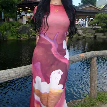 레어 YELLO Disney FANTASIA DRESS